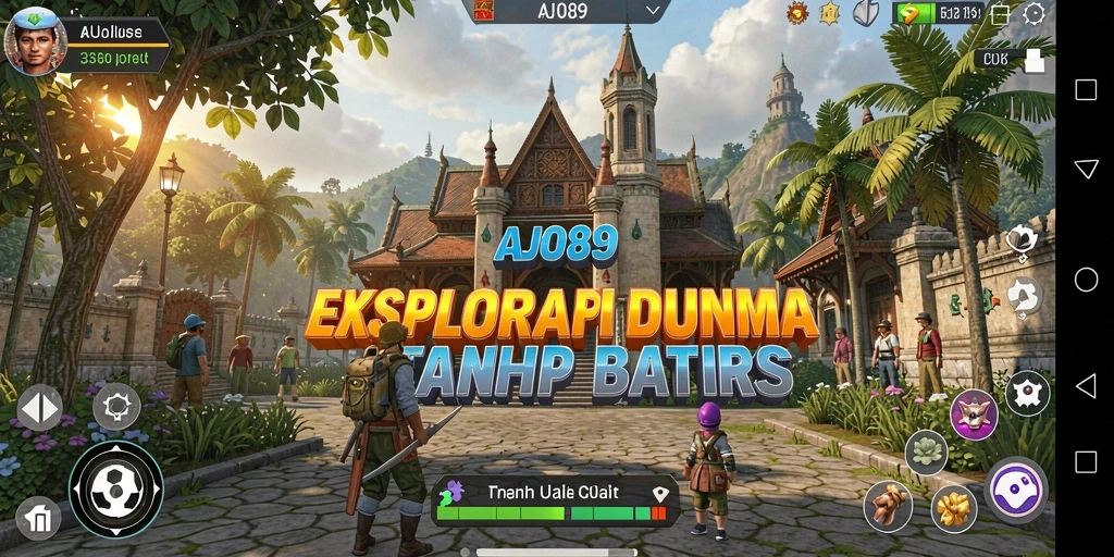 Screenshot gameplay AJO89 menampilkan kekayaan dan keindahan dunia terbuka.