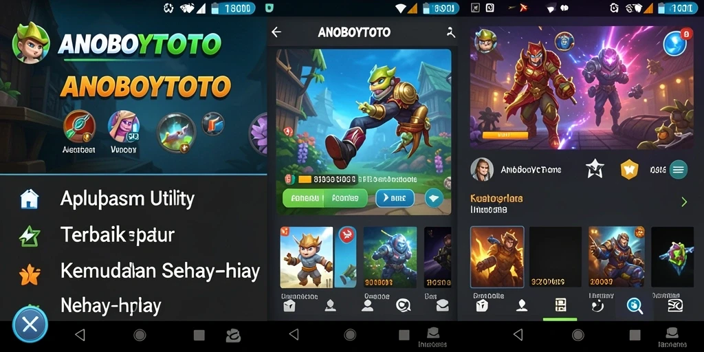 Tampilan antarmuka sederhana dan efektif dari ANOBOYTOTO.