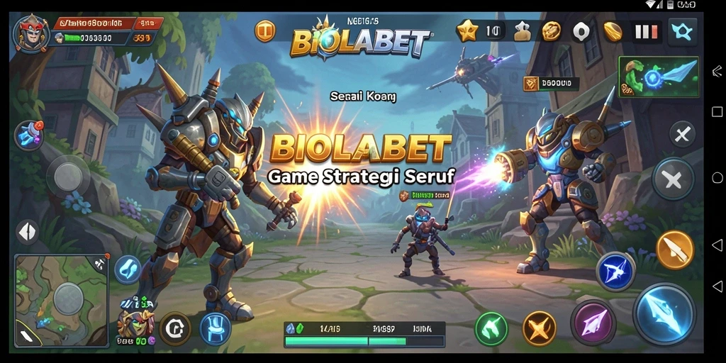 Tampilan gameplay seru dan strategi dalam BIOLABET.