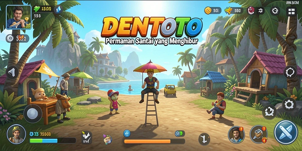 Tampilan menarik dari gameplay DENTOTO yang menghibur dan santai.