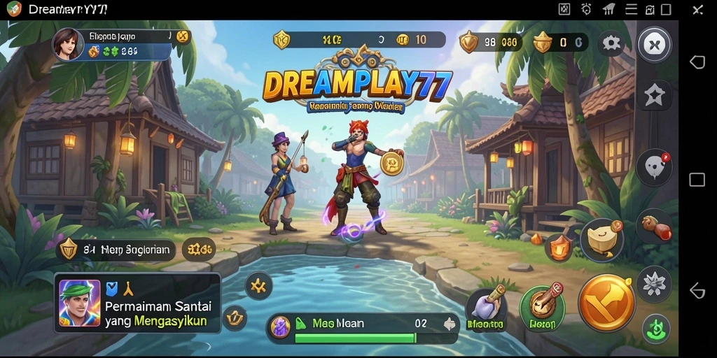 Tampilan menarik dari gameplay DREAMPLAY77 yang seru.