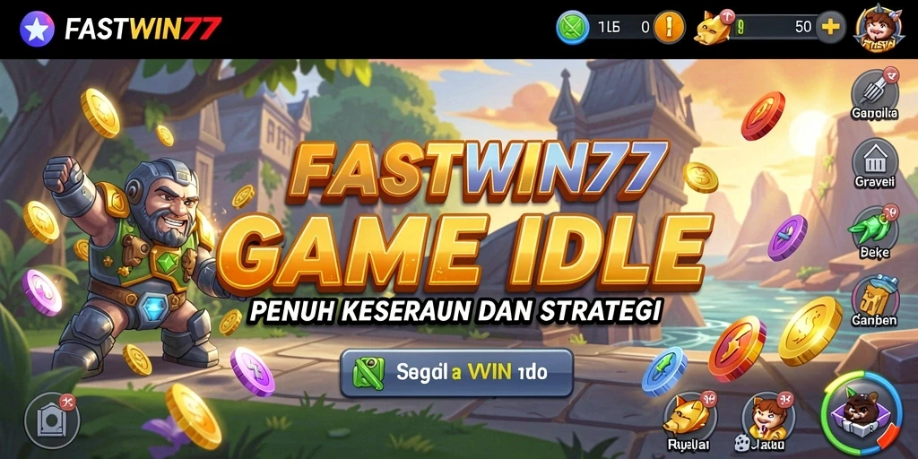 Screenshot utama FASTWIN77 menampilkan aksi gameplay Idle yang seru.