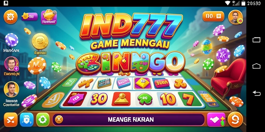 Screenshot IND777 menunjukkan keseruan permainan Bingo yang mendebarkan.