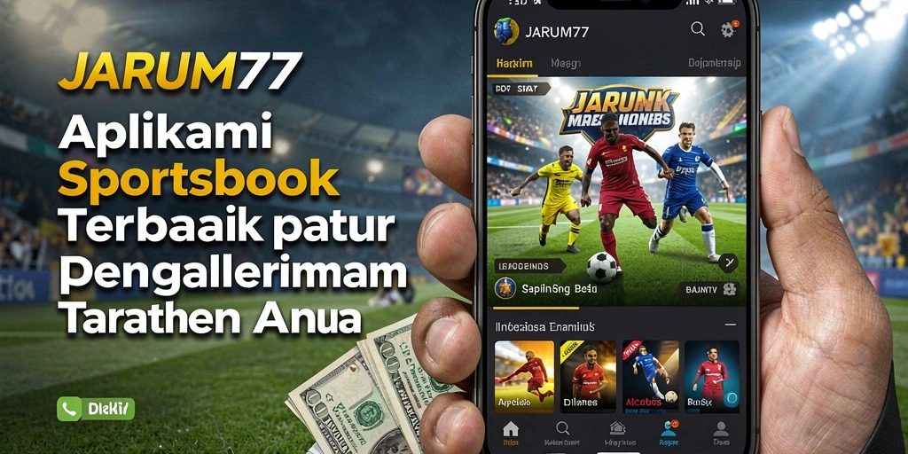 Tampilan antarmuka intuitif <strong>JARUM77</strong> saat memasang taruhan olahraga.