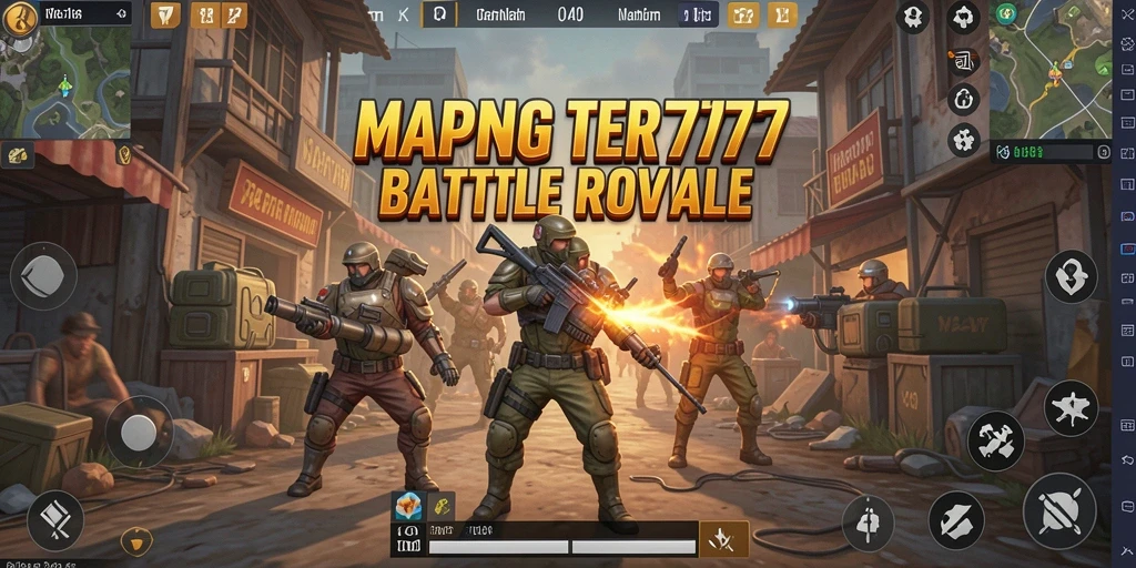 Tampilan gameplay seru dalam pertempuran Battle Royale.