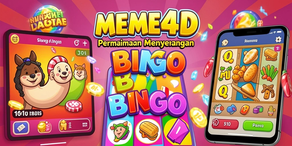 Tampilan seru gameplay Bingo di MEME4D.