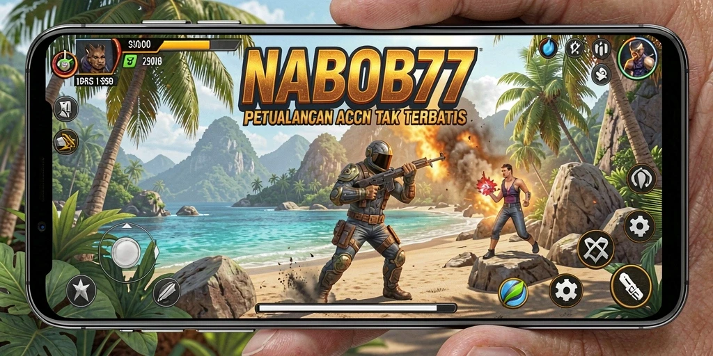 Tangkapan layar utama NABOB77 menampilkan aksi pertempuran yang mendebarkan.