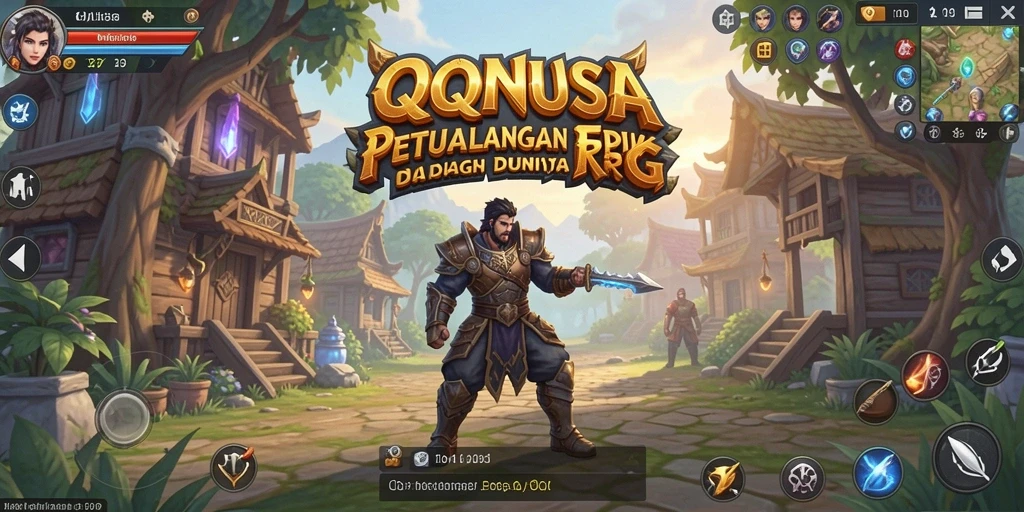 Tampilan gameplay QQNUSA yang mengesankan dan mendebarkan.