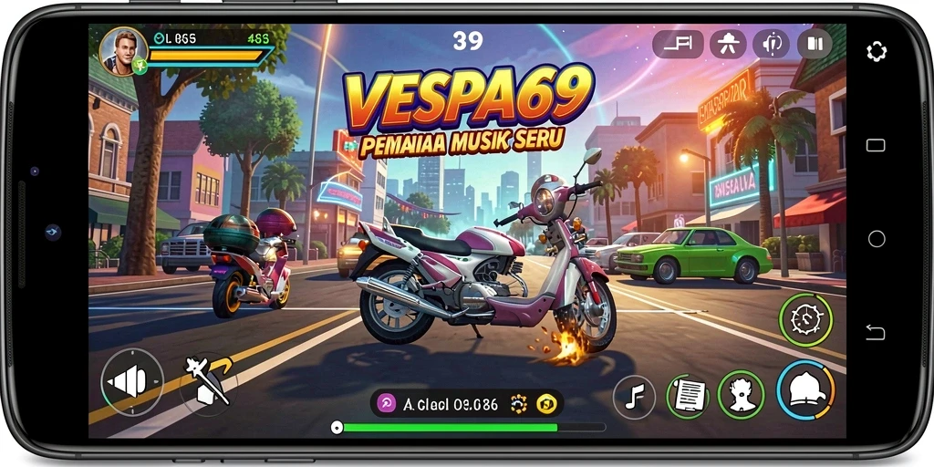 Tampilan permainan VESPA69 yang seru dan interaktif.